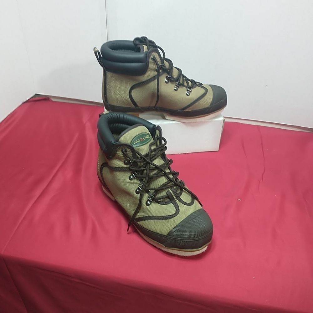 Pro Line Mens Fishing Boots, Green, Sz 9 New, Superior Outdoor Wear #52502.